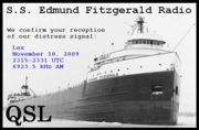 Edmund-Fitzgerald-Radio eQSL 11-10-09 Lex.jpg